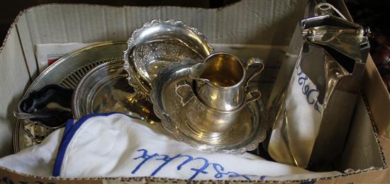 Collection of silver and plated items